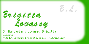 brigitta lovassy business card
